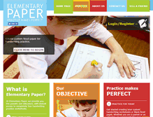 Tablet Screenshot of elementarypaper.com